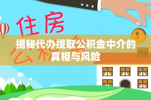 七台河揭秘代办提取公积金中介的真相与风险